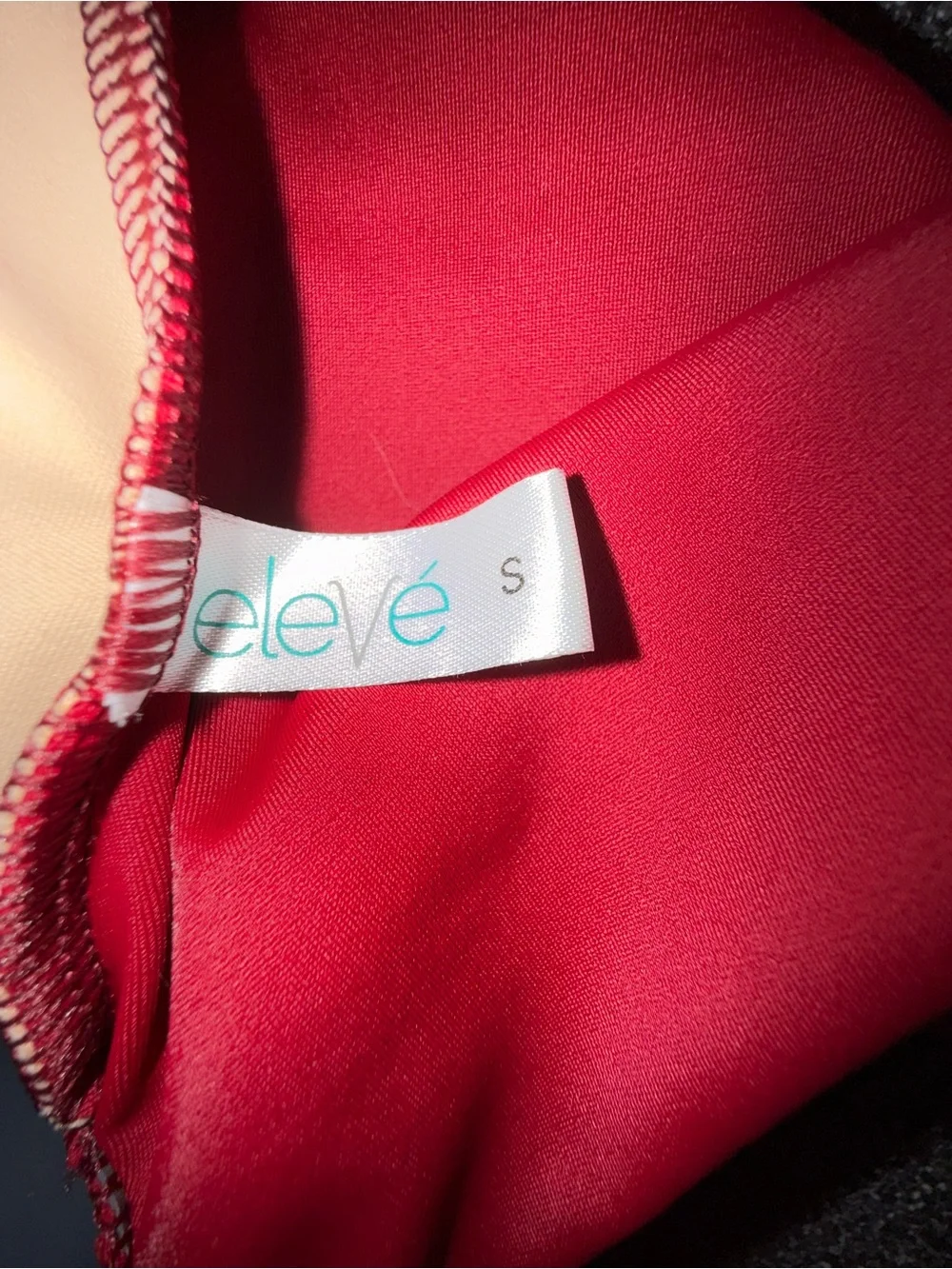 Eleve Dance Wear Red Velvet Leotard Size Adult Small